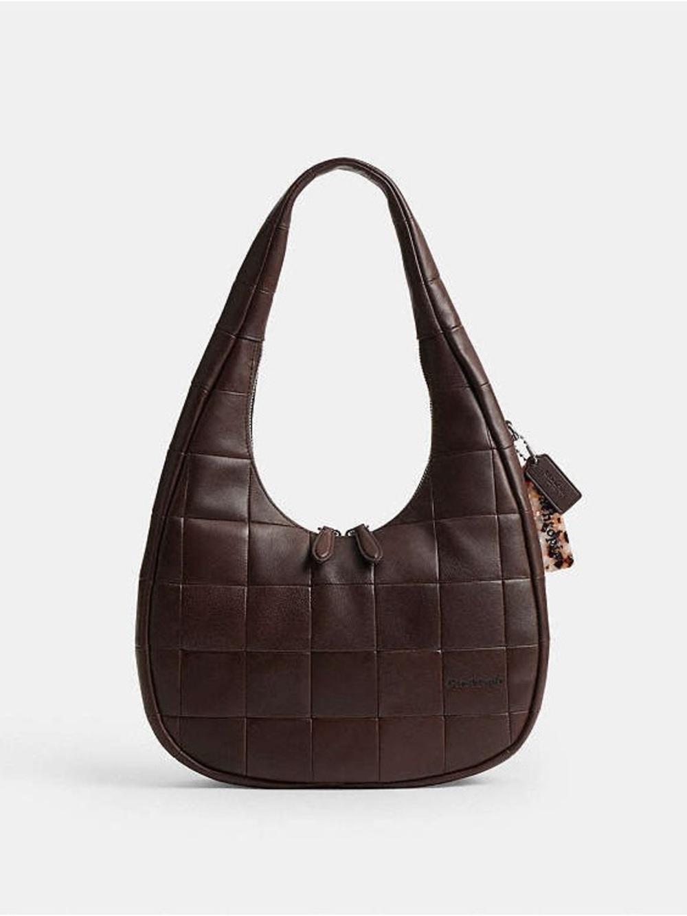 NWT Coachtopia Alter/Ego Dark Brown Quilted Leather Hobo Bag